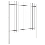 vidaXL Sodo tvora 4 pcs Pilka 6,8 x 1,5 m Miltelinis plienas