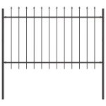 Sodo tvora su smaigalio vir&scaron;umi, pilka, 11,9 m x 1,2 m, plienas