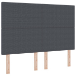 Galvūgalis Paprastas Dizainas Tamsiai Pilkas 160 cm Corduroy Audinys