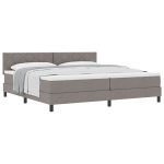 vidaXL Kiemas lova su galvūgalio Taupe 200 x 200 cm audinys