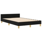 Lovos rėmas Juodas 120x190 cm Audinys