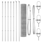 Euro tvora su 7 stulpais 1.6x10 m cinkuoto plieno