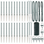 Euro tvora su 13 smailiais stulpeliais 0.4x50 m cinkuotas plienas žalias