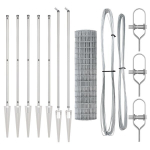 Euro tvora su 7 spygliais 1.2x10 m, Cinkuotas plienas