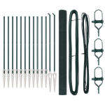 suvirinta vielos tvora su 13 spyruokliniais stulpais Žalia 1.5x25 m Plienas