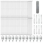 &scaron;e&scaron;iakampė tvora 1x100 m cinkuotas plienas,tvoros stulpai su pagrindo plok&scaron;tėmis 13 vnt &Oslash;32mm 110cm cinkuotas plienas