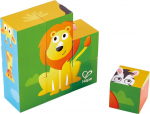 Hape Hap-e1619 Dėlionė &bdquo;jungle Animal Block Puzzle&ldquo;, įvairių spalvų, 60 x 80 cm