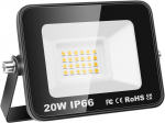 Lauko Led prožektorius 20w 2000lm 3500k &scaron;iltai baltas Ip66 atsparus vandeniui