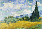 Mypuzzle wheat field with cypresses (1889) pagal vincent van gogh - premium 500 dalių dėlionė - mypuzzle special collection by &AElig;pyornis