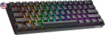 Geeky Gk61 Se 60% mechaninė žaidimų klaviatūra, 61 klavi&scaron;as, daugiaspalvis Rgb Led ap&scaron;vietimas, skirta Pc/mac žaidėjams, Ansi Us American i&scaron;dėstymas (juoda, mechaninė Brown)