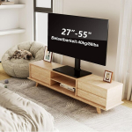 Fitueyes tv stovas 27-55 colių lcd led oled plazminiams plok&scaron;tiems ir lenktiems televizoriams, reguliuojamo auk&scaron;čio, maks. vesa 400 x 400 mm, iki 40 kg