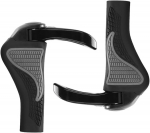 Ergonomi&scaron;kos dviračio rankenos neslystančios rankenos skirtos Mtb, E-bike, miesto dviračiui, plento dviračiui, 22,2 mm juodos