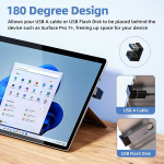 Duhesin 6 vnt. 180 laipsnių ir 90 laipsnių Usb 3.1 adapteris, kairės ir de&scaron;inės pusės kampu Usb A ki&scaron;tukas į lizdą, skirtas Pc, ne&scaron;iojamam kompiuteriui, Usb A automobiliniam įkrovikliui, Surface Pro 7+, Raspberry Pi ir kt.