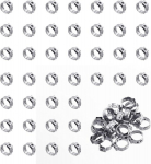 Wokape 50 vnt. 8.8-10.5mm vienos ausies žarnos spaustuvai, 304 nerūdijančio plieno Pex užspaudžiami spaustuvai, užspaudimo žiedai, užspaudimo įrankis, bepakopis žarnos spaustuvas vamzdžių žarnoms ir automobiliams tvirtinti