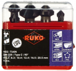 Ruko A102156f Grąžtų su įgilinimu ir at&scaron;erpetojimo rinkinys, padengtas titanu