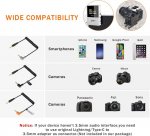 Comica Boomx-d2 belaidis atvartinis mikrofonas, 2.4g kompakti&scaron;ka belaidžio mikrofono sistema, atvartinis mikrofonas kamerai, i&scaron;maniajam telefonui, podcast'ams, interviu, youtube, facebook, tiesioginei transliacijai, baltas