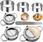 Ravioli formavimo įrankis, 7 dalių nerūdijančio plieno koldūnų raviolių formavimo rinkinys, raviolių pjaustyklės, koldūnų gaminimo įrankis, skirtas raviolių gamybai