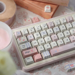 152 klavi&scaron;ų Pbt Dye-sub Cherry profilio rožinės spalvos Grid Garden klavi&scaron;ų rinkinys, tinkamas 61/64/87/104/108 Cherry Mx jungikliams Iso Ansi i&scaron;dėstymo mechaninei klaviatūrai