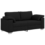 Dviejų vietų sofa Juoda 140 cm Audinys