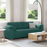 3 vietų sofa tamsiai žalia 178 cm audinys