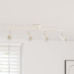 Lubinis prožektorius 4 Krypčių Reguliuojamas &Scaron;ukuotas Nikelis GU10