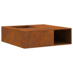 Lauko Kuro Aik&scaron;telė su Medžio Laikymo Sistema 100x100x30 cm Orui Atsparus Plienas