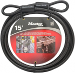 Master Lock 72dpf didelio stiprumo kilpinis trosas, 4,5 m pintas plienas, 9,5 mm skersmens