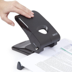 Rapesco 1233 X5-50ps mažiau pastangų reikalaujantis sunkiasvoris skylamu&scaron;is (50 lapų), juodas