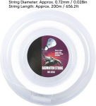 Equlup badmintono raketės stygos, 0,72 mm/0,028" stygos skersmuo, 200 m/656,2 pėdų stygos ilgis, raketės keitimo virvelės, siūlas, labai elastingos