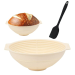 Xpex kildinimo krep&scaron;ys duonos kildinimo krep&scaron;ys apvalus kildinimo krep&scaron;ys duonos kepimo rinkinys sulankstomas silikoninis su grandikliu profesionaliems ir namų kepėjams duonos kepimui