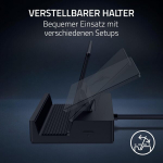 Razer Handheld Dock Chroma - 6 prievadų hdmi įkrovimo stotelė mobiliesiems žaidimams ar plan&scaron;etiniams įrenginiams (3 x usb a, 1 x hdmi, 1 usb-c 100 w passthrough chargin, 1 x gbe) juoda
