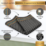Luxtogo&reg; arbatos rank&scaron;luosčių rinkinys, 100% medvilnės virtuviniai rank&scaron;luosčiai, žiedu verpta itin stora 300 g/m&sup2; arbatos rank&scaron;luosčiai 50 x 70 cm virtuviniai rank&scaron;luosčiai virtuvei, restoranui (10 vnt.)