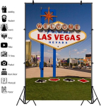 Yongfoto 1.5x2.2m vinilo fotografijos fonas Sveiki atvykę į nuostabų Las Vegasą ženklas Kazino orientyras Mar&scaron;ruto ženklai Turizmo nuotraukų fonai fotosesijoms Vakarėlių berniukas Mergaitė Vaikai Kūdikių žaidimai Foto studijos rekvizitai