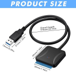 Wiyety kietojo disko adapterių rinkinys i&scaron; 1: usb 3.0 į sata adapteris, 3,5 colio kietojo disko adapteris su 12 v/2 a maitinimo adapteriu, kabelis ssd kietajam diskui su windows, mac ir linux operacinėmis sistemomis