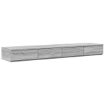 Lovos stalčiai Pilka Sonoma 160x36,5x16,5 cm I&scaron;dirbta mediena
