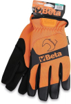 Beta 9574o Darbo pir&scaron;tinės (tvirtos apsauginės pir&scaron;tinės, su tampria rankove, sintetinė oda, dirbtuvių reikmenys, galimi dydžiai: M - Xxl), spalva: oranžinė / juoda