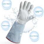 Jiawu Cryo pir&scaron;tinės, 36 cm ilgio, pastorintos antifrizinės pir&scaron;tinės, -260 &deg;c žemos temperatūros ln2 apsauginės pir&scaron;tinės skystam azotui / sausam ledui / &scaron;altai saugyklai