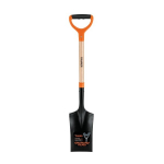 Kastuvas tran&scaron;ėjoms 19x53 cm, medinis kotas ir 2 komponentų plati D formos rankena, 106 cm Truper&reg;