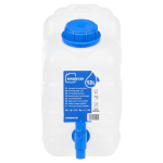 Vandens talpa su čiaupu, skaidri, 10l, plastikas