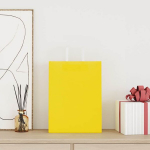 Popieriniai mai&scaron;eliai 50vnt. su rankenomis, geltonos 26x12x35cm, 26 x 12 x 35 cm