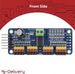Azdelivery Pca9685 16 kanalų 12 bitų pwm servo variklio valdiklis, suderinamas su Arduino ir Raspberry Pi. Pridedama el. knyga!