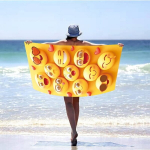 Paplūdimio rank&scaron;luostis XXL 100x180 VASAROS jaustukų &scaron;ypsenėlės