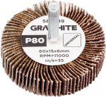 Graphite &scaron;lifavimo diskas su koteliu 60x15x6 mm, P80