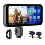 6.25" IP67 atspari vandeniui GPS navigacija motociklui su CarPlay/Android Auto, DVR, Wi-Fi, TPMS