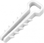 Balto plastiko kabelio laikiklis Ydyp 2x2,5, 20 vnt.