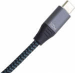 PREMIUMCORD Nab&iacute;jec&iacute; kabel USB-C, 2xUSB-C na USB-C, 100W, 1m, čern&aacute;