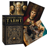 Tarot Kortų Rinkinys - Laiko &Scaron;nabždesiai 78 Kortos su Knygele, Auksu Apdailinti Kra&scaron;tai