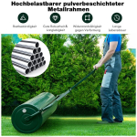 Costway vejos volas metalinis 113 l rankinis volas su rankena sodo volas &Oslash; 40cm užpildomas vandeniu/smėlio žalia
