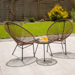 Lauko baldų komplektas PATIO Arthur rudas modernus 2-vietis