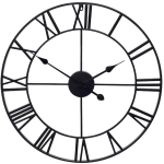 Romos retro vintažinis 3D sieninis laikrodis, 50 cm